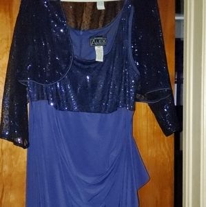 Gorgeous Purple Sequined Gown